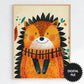 Fall Wall Art For Kids, 9 Back To School Prints For Kids, Cute Hedgehog Print Preview