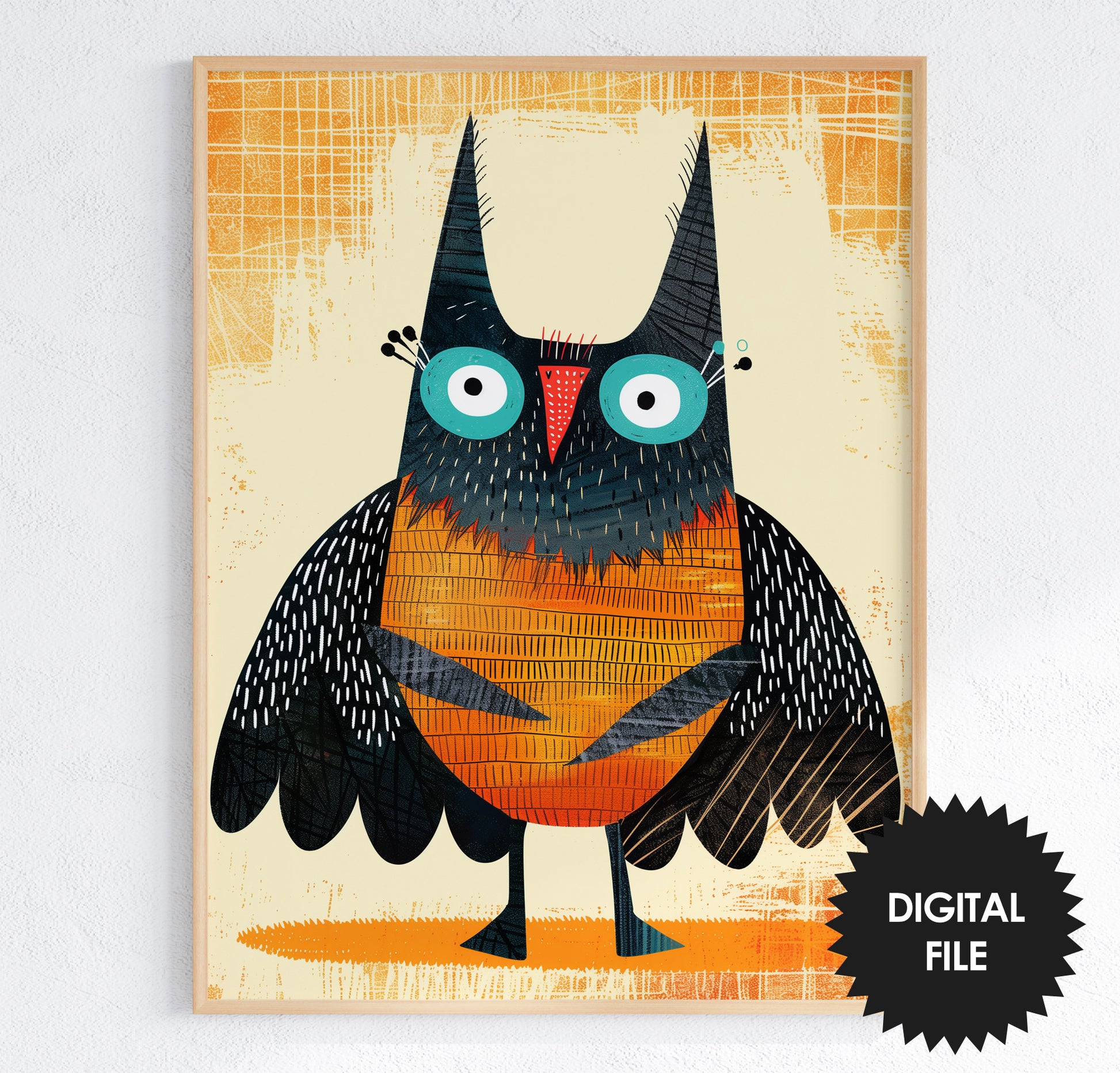 Fall Wall Art For Kids, 9 Back To School Prints For Kids, Cute Owl Teacher Print Preview