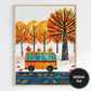 Fall Wall Art For Kids, 9 Back To School Prints For Kids, Fall Scene Print Preview