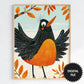 Fall Wall Art For Kids, 9 Back To School Prints For Kids, Cute Bird Print Preview