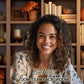 Fall Zoom Background: Autumn Home Office Bookcase Backdrop clear