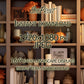 Fall Zoom Background: Autumn Home Office Bookcase Backdrop, clear full