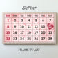 Valentine Frame TV Art, February Calendar, Valentine's Day Reminder preview on TV screen