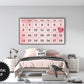 Valentine Frame TV Art, February Calendar, Valentine's Day Reminder preview in teens room