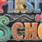 First Day Of School Frame TV Art For Kids and Teen | Vintage School Board close up view