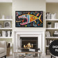 Samsung Frame TV Art | Fish Art Brut | Outsider Art | Digital TV Art | preview in modern living room