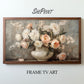 Frame TV Art, Flowers In Vase Vintage Art, Soft Colors Still Life Painting, 3840x2160 px JPEG Instant Download
