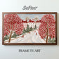 Folk Christmas Frame TV Art | Digital Painting | Instant Download