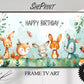 Frame TV Art For Kids | Happy Birthday | Cute Forest Animals preview on Samsung Frame TV