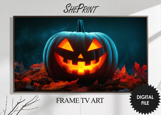 Samsung Frame TV Art, Giant Halloween Pumpkin preview