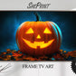 Samsung Frame TV Art, Giant Orange Halloween Pumpkin preview