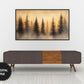 Golden Misty Forest Frame TV Art preview in modern minimalist ambience