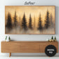 Golden Misty Forest Frame TV Art preview in bedroom