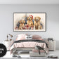 Christmas Frame TV Art Golden Retrievers Preview on Samsung Frame TV in kids bedroom