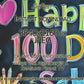 Samsung Frame TV Art For Kids | Happy 100 Days Of School Written on School Board close up view