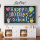 Samsung Frame TV Art For Kids | Happy 100 Days Of School Written on School Board preview in kids room