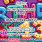 Happy 13th Birthday TV Art | Birthday Party Backdrop for 13 Years Old | Digital Download close up view