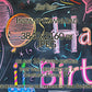 Samsung Frame TV Art For Kids | Happy Birthday Written on School Board close up view