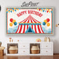 Circus Carnival Birthday Party Frame TV Art For Kids preview in kids room