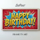 Birthday Frame TV Art For Boys Comic Style preview on screen