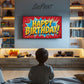 Birthday Frame TV Art For Boys Comic Style preview in boys room