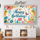 Frame TV Art | Happy Birthday Spring Summer Floral Theme For Girls All Ages preview in kids room