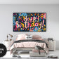 Birthday Frame TV Art, Happy Birthday Colorful Design For Kids preview in kids bedroom