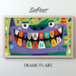 Funny Monster Birthday Frame TV Art For Kids | Happy Birthday Party Banner | Instant Download preview 2