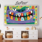 Funny Monster Birthday Frame TV Art For Kids | Happy Birthday Party Banner | Instant Download preview in kids room