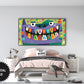 Funny Monster Birthday Frame TV Art For Kids | Happy Birthday Party Banner | Instant Download preview 3