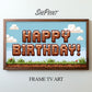 Pixel Art Gaming Birthday TV Art For Kids | Digital Backdrop for Boys | Digital Download