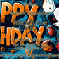 Frame TV Art | Happy Birthday Sports Balls Theme For Boys close up look