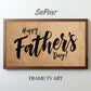 Happy Father’s Day Frame TV Art | Rustic Neutral Banner | Modern Farmhouse | Digital Download