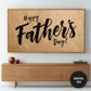Happy Father’s Day Frame TV Art | Rustic Neutral Banner | Modern Farmhouse | Digital Download preview on screen