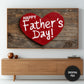 Father’s Day Frame TV Art – Rustic Heart Decor for Samsung Frame TV | Happy Father’s Day Digital Download preview on screen
