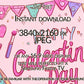Happy Galentine's Day TV Art For Girls close up look