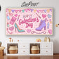 Happy Galentine's Day TV Art For Girls preview in kids room