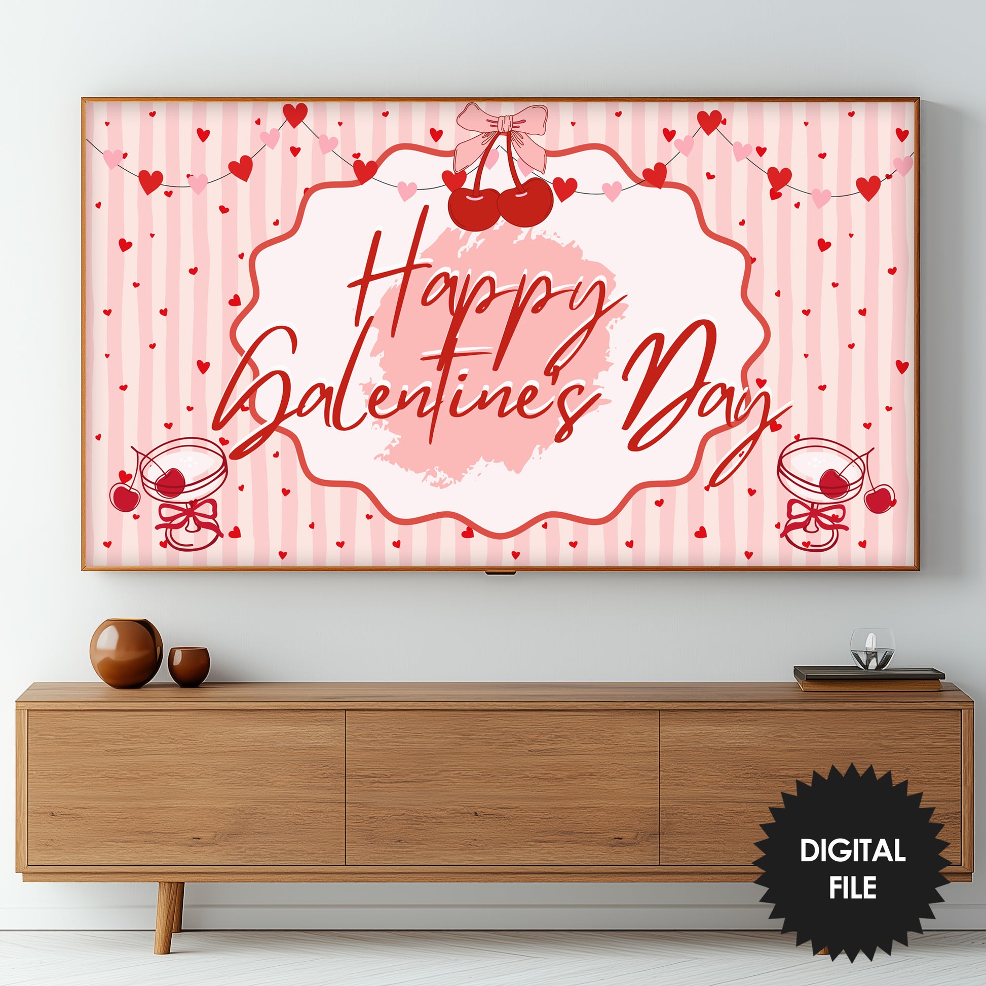 Galentine's Day TV Art For Girls | Samsung Frame Banner preview 2