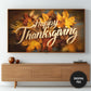 Samsung Frame TV Art Happy Thanksgiving preview in living room