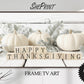 White Pumpkins Samsung Frame TV Art | Thanksgiving Fall Art 