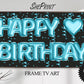 Birthday Frame TV Art, Happy Birthday Blue Foil Balloons preview on samsung frame tv