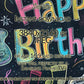 Samsung Frame TV Art For Kids | Music Themed | Happy Birthday Written on School Board  close up view