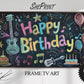 Samsung Frame TV Art For Kids | Music Themed | Happy Birthday Written on School Board  preview