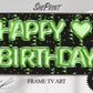 Birthday Frame TV Art, Happy Birthday Green Foil Balloons preview on Samsung Frame TV 