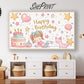  Happy Birthday Cute Pastel Art For Girls preview in kids room