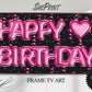 Birthday Frame TV Art, Happy Birthday Pink Foil Balloons preview on Samsung Frame TV