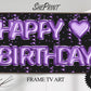 Birthday Frame TV Art, Happy Birthday Purple Foil Balloons preview on Samsung Frame TV