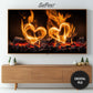 Hearts On Fire Romantic Fireplace Frame TV Art preview 2