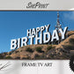 Samsung Frame TV Art | Happy Birthday Funny Hollywood Sign preview