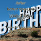 Samsung Frame TV Art | Happy Birthday Funny Hollywood Sign close up view